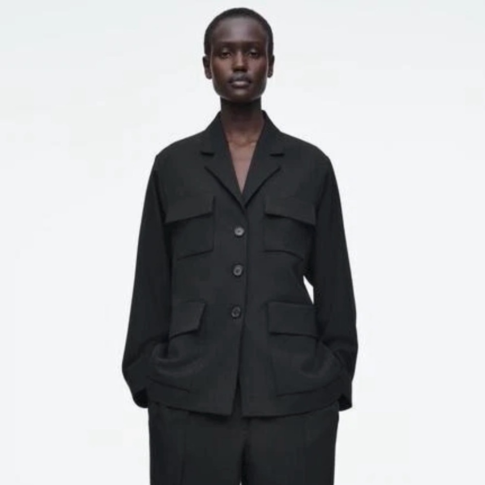 COS Utility Blazer Black 06 - Picture 3 of 7
